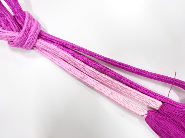 正絹　撚り房　手組帯締め